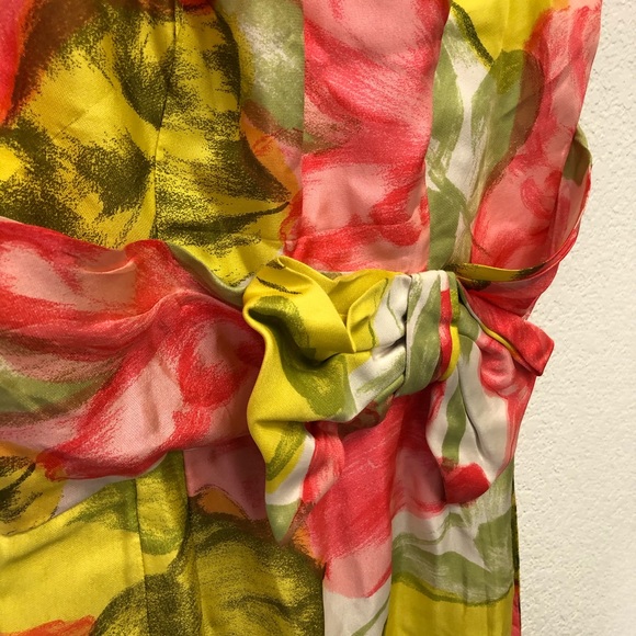 Vintage floral semi formal maxi dress - Picture 6 of 10